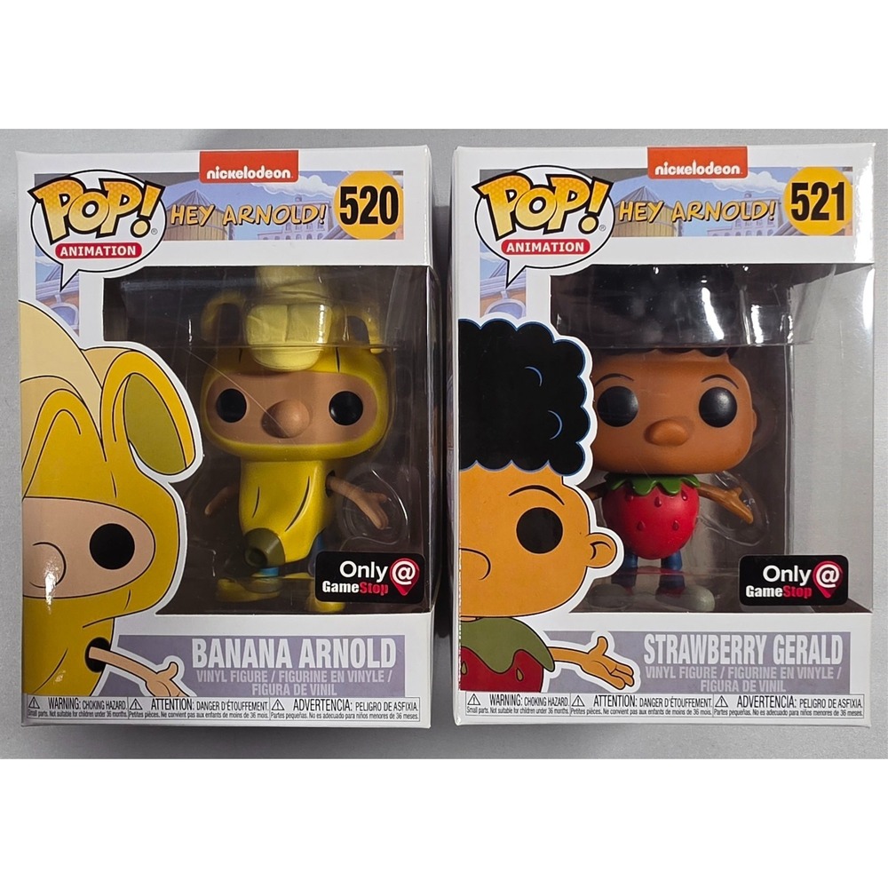 Hey Arnold Strawberry Gerald & Banana Arnold GameStop Exclusive Funko Pop!